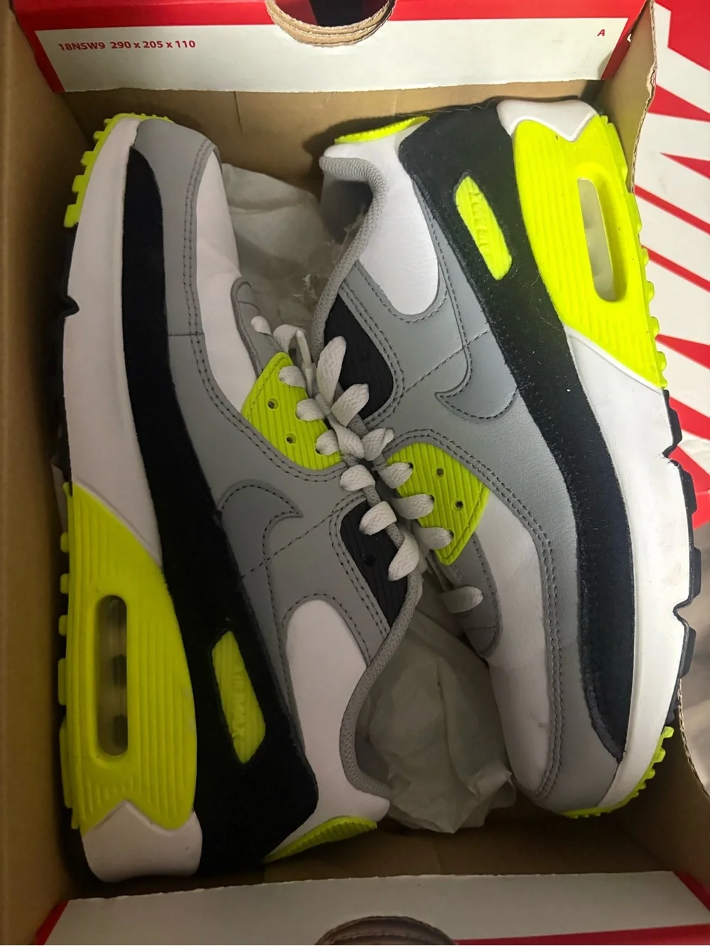 Nike Kids Neon Volt & Grey Low-Top Sneakers